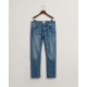 дънки,мъжки,панталони,gant,regular,fit,jeans,mid,blue,worn,in,(blue)