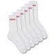 чорапи,мъжки,чорапи,hugo,qs,rib,logo,cc,socks,6,pairs,white