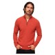 блуза,мъжки,пуловери,superdry,essential,embroidered,henley,half,zip,sweater,orange,(paprika,orange,marl)