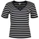 тениска,дамски,тениски,tommy,hilfiger,slim,cody,short,sleeve,v,neck,t,shirt,breton,stp,desert,sky,ecru,(pink)