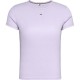 тениска,дамски,тениски,tommy,jeans,slim,essential,ext,short,sleeve,t,shirt,purple,(lavender,flower)