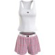 дънки,дамски,пижами,tommy,jeans,uw0uw05155,pyjama,white,(white,tj,pink,plaid)