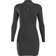 дънки,дамски,поли,и,рокли,calvin,klein,jeans,woven,label,rib,long,sleeve,short,dress,black