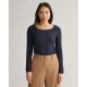тениска,дамски,тениски,gant,scoop,long,sleeve,t,shirt,black,(evening,blue)