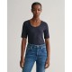 тениска,дамски,тениски,gant,scoop,short,sleeve,t,shirt,blue,(evening,blue)