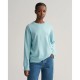 блуза,дамски,пуловери,дамски,плетени,дрехи,gant,superfine,lambswool,sweater,blue