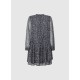 рокля,дамски,поли,и,рокли,pepe,jeans,aminta,long,sleeve,short,dress,black