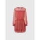рокля,дамски,поли,и,рокли,pepe,jeans,bridget,long,sleeve,short,dress,crispy,red