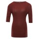 тениска,дамски,тениски,nax,novaka,3,4,sleeve,t,shirt,red,(brown)