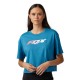 тениска,дамски,тениски,fox,racing,morphic,crop,short,sleeve,t,shirt,blue,(blueberry)