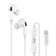 слушалки,слушалки,cool,iphone,lightning,in,ear,earphones,clear,(white)