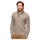 блуза,мъжки,пуловери,superdry,chuncky,button,high,neck,sweater,beige