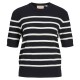 тениска,дамски,тениски,jack,&,jones,layla,jjxx,short,sleeve,t,shirt,black,stripes,vanilla,ice,(multicolor)