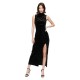 рокля,дамски,поли,и,рокли,superdry,velvet,maxi,sleeveless,midi,dress,black