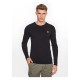 тениска,мъжки,тениски,guess,long,sleeve,t,shirt,jet,black,(black)