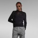 блуза,дамски,пуловери,дамски,плетени,дрехи,g,star,pointelle,text,sweater,dark,black,(black)