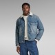 яке,мъжки,якета,g,star,utility,flap,pocket,sherpa,denim,jacket,blue