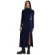рокля,дамски,поли,и,рокли,g,star,velvet,slit,long,sleeve,dress,blue,(warm,sartho)