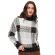 блуза,мъжки,пуловери,дамски,пуловери,superdry,boxy,pattern,knit,sweater,beige,(mono,check)
