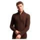 блуза,мъжки,пуловери,superdry,vintage,jacob,henley,half,zip,sweater,brown,(toasted,chocolate,brown)