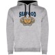 суичър,мъжки,пуловери,дамски,пуловери,kruskis,seafood,crab,two,colour,hoodie,grey,(heather,grey,black)
