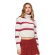 блуза,дамски,пуловери,дамски,плетени,дрехи,superdry,stripe,crop,high,neck,sweater,white,pink,(pink,yarrow,stripe)