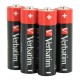 батерии,verbatim,49501,aa,alkaline,battery,4,units,red,(black)