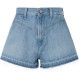къси,панталони,дамски,панталони,pepe,jeans,a,line,sky,fit,denim,shorts,blue