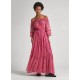 рокля,дамски,поли,и,рокли,pepe,jeans,marlene,long,sleeve,long,dress,pink