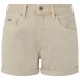 къси,панталони,дамски,панталони,pepe,jeans,straight,fit,high,waist,denim,shorts,malt,beige,(beige)