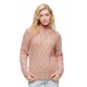блуза,дамски,пуловери,дамски,плетени,дрехи,superdry,high,neck,cable,sweater,pink,(vintage,blush,pink,marl)