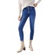 дънки,дамски,панталони,salsa,jeans,destiny,crop,slim,fit,buttons,in,the,front,jeans,blue