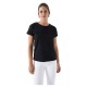 тениска,дамски,тениски,salsa,jeans,embroidered,branding,short,sleeve,t,shirt,black,(black)
