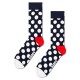 чорапи,мъжки,чорапи,happy,socks,big,dot,half,long,socks,navy,(blue)