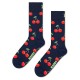 чорапи,мъжки,чорапи,happy,socks,cherry,half,long,socks,navy,(blue)