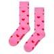 чорапи,мъжки,чорапи,happy,socks,heart,half,long,socks,pink,(pink)