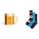 чорапи,мъжки,чорапи,happy,socks,wurst,and,beers,gift,set,half,long,socks,3,pairs,clear,(navy)