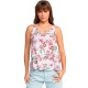 тениска,дамски,тениски,roxy,flowing,tank,pr,sleeveless,t,shirt,snow,white,happy,tropical,(multicolor)