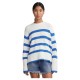 блуза,дамски,пуловери,дамски,плетени,дрехи,pieces,sabina,sweater,beige,(cloud,dancer,stripes,french,blue)