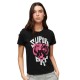 тениска,дамски,тениски,superdry,indigo,workwear,cap,lo,fi,rock,graphic,fitted,short,sleeve,t,shirt,pink