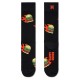 чорапи,мъжки,чорапи,happy,socks,flaming,burger,half,long,socks,multicolor,(black)