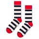 чорапи,мъжки,чорапи,happy,socks,stripe,half,long,socks,red,(multicolor)