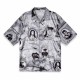 риза,с,дълъг,ръкав,мъжки,ризи,grimey,supastar,satin,long,sleeve,shirt,black