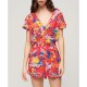 рокля,дамски,поли,и,рокли,superdry,beach,playsuit,short,sleeve,short,dress,multicolor