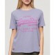 тениска,дамски,тениски,superdry,classic,vl,heritage,relaxd,short,sleeve,t,shirt,purple