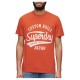 тениска,мъжки,тениски,superdry,copper,label,script,short,sleeve,t,shirt,orange,(denim,co,rust,orange,slub)
