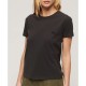 тениска,дамски,тениски,superdry,essential,logo,fitted,short,sleeve,t,shirt,bison,black,(brown)