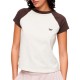 тениска,дамски,тениски,superdry,essential,logo,raglan,short,sleeve,t,shirt,dark,brown,off,white,(beige)