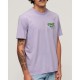 тениска,мъжки,тениски,superdry,neon,travel,chest,loose,short,sleeve,t,shirt,purple