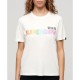 тениска,дамски,тениски,superdry,rainbow,logo,relaxed,short,sleeve,t,shirt,white